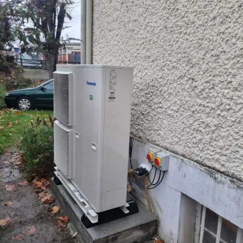 Installation pompe à chaleur air eau Panasonic
