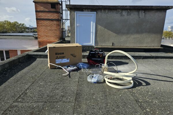 Installation pompe à chaleur Mitsubishi à Montrouge.