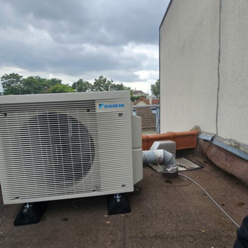 Installation d'une pompe à chaleur Daikin
